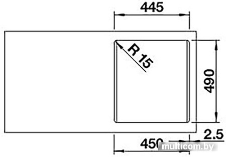 Кухонная мойка Blanco Naya 45 526575 (жасмин)