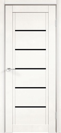 Межкомнатная дверь Velldoris Next 1 70x200 (белый эмалит, лакобель черный)