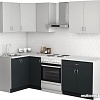 Готовая кухня S-Company Клео лайт 1.2x1.8 левая (антрацит/стальной серый)