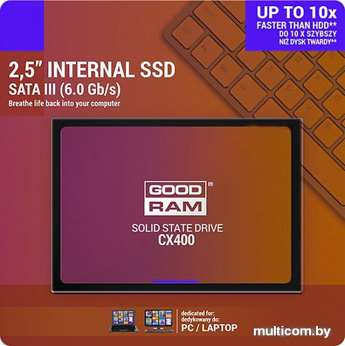 SSD GOODRAM CX400 256GB SSDPR-CX400-256