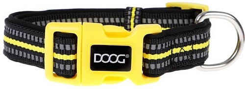 Ошейник Doog Neon Bolt COLBOLT-M (черный/желтый)