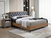 Кровать Signal Donna Velvet 160х200 (серый/дуб)