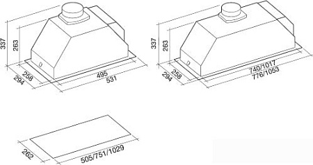 Falmec Gruppo Incasso 70 800/1280 м3/ч.