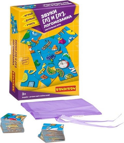 Мозаика/пазл Bondibon Логомозаика. Звуки [Л] и [Л'] ВВ3917
