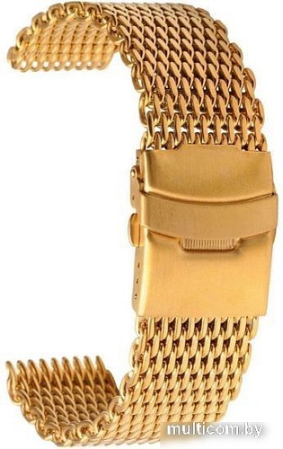 Браслет Rumi Shark металлический 22 мм (золотистый)