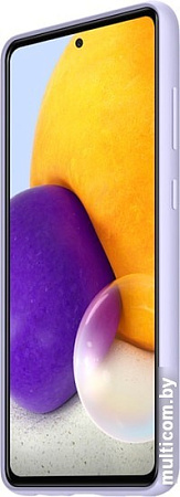 Чехол Samsung Silicone Cover для Samsung Galaxy A72 (фиолетовый)