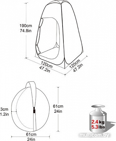 Палатка KingCamp Multi Tent [KT3015]