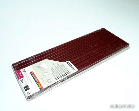 Металлический канал для переплета OPUS Classic 304x7 мм OCH0730410BOR (10 шт, бордовый)