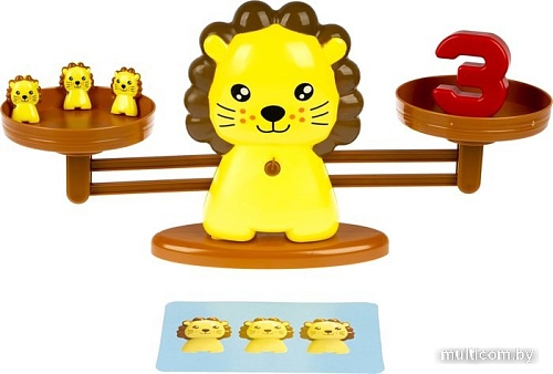 Развивающая игра Bondibon Считай и проверяй. Львенок ВВ5194