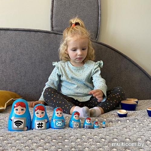 Развивающая игра Брестская Матрешка Необычные матрешки для компьютерщиков (набор 7 шт)