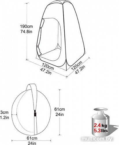 Палатка KingCamp Multi Tent [KT3015]