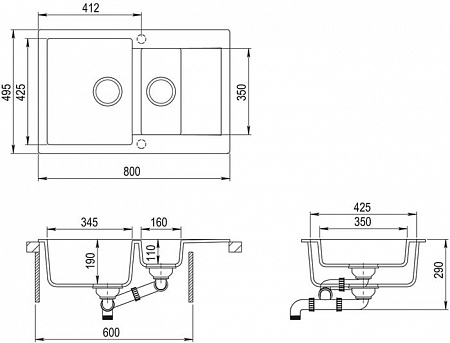 Кухонная мойка TEKA Clivo 60 B-TQ (белый)