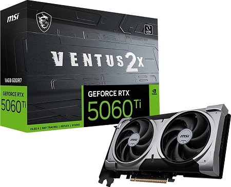 Видеокарта MSI GeForce RTX 5060 Ti 16G Ventus 2X Plus
