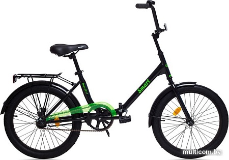 Велосипед AIST Smart 20 1.1 2022 (черный/зеленый)