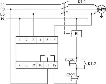 Реле защиты двигателя Евроавтоматика F&F RKI EA05.003.001
