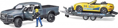 Bruder RAM Power Wagon & Roadster Bruder Racing Team 02504