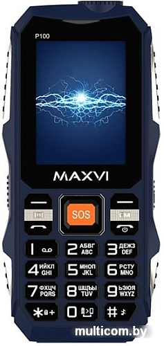 Мобильный телефон Maxvi P100 (синий)