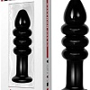 Анальная пробка Lovetoy Glass Romance 14 см GS15Black