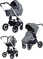 Универсальная коляска Rant MOWbaby Zoom PU (3 в 1, silver grey)