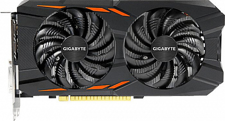 Видеокарта Gigabyte GeForce GTX 1050 Ti Windforce OC 4GB GDDR5 [GV-N105TWF2OC-4GD]