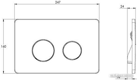 Панель смыва Azario AZ-8200-0084/AZ-P57-0120