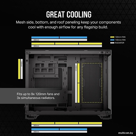 Корпус Corsair 2500X CC-9011265-WW
