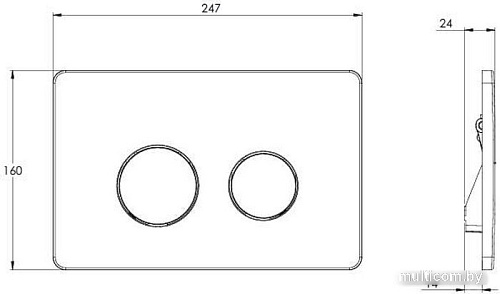 Панель смыва Azario AZ-8200-0084/AZ-P57-0120