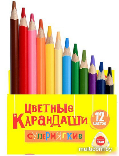 Набор цветных карандашей Каляка-Маляка КМКМ12 (12цв)