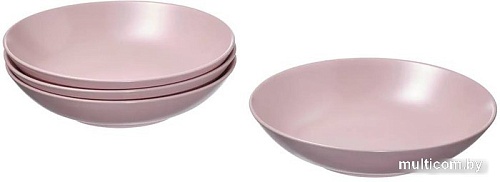 Набор обеденных тарелок Swed House Djup Talltik MR3-18 (светло-розовый)