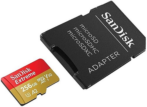 Карта памяти SanDisk Extreme microSDXC SDSQXBZ-256G-GN6MA 256GB (с адаптером)
