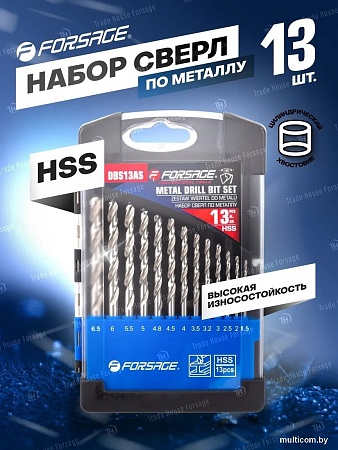 Набор сверл FORSAGE F-DBS13AS (60906)