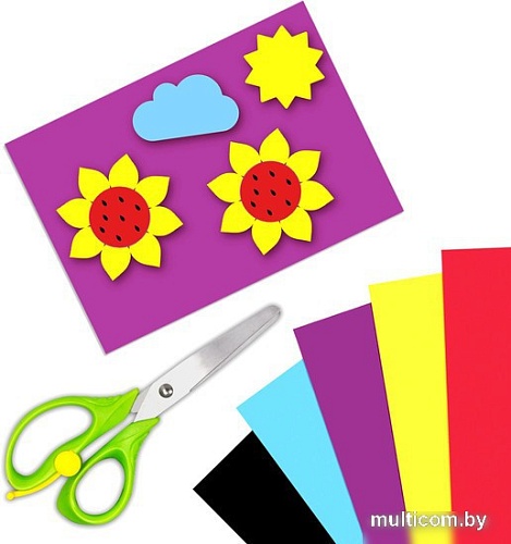 Набор цветного картона BRAUBERG Самолет 113556 (12 л, 12 цв)