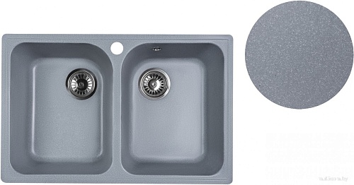 Кухонная мойка Marblan Duas (серебристый)