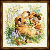 Набор для вышивания Риолис Грибное лукошко 1363
