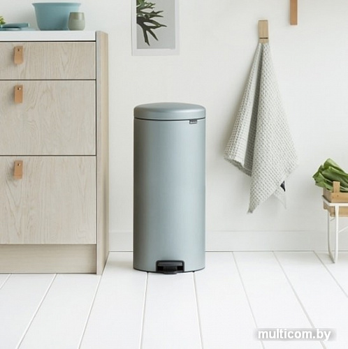 Brabantia Pedal Bin NewIcon 30 л (мятный металлик)