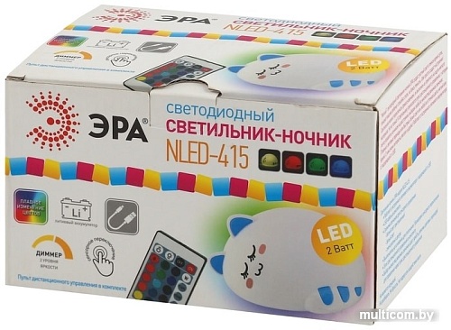 Ночник ЭРА NLED-415-2W-BU