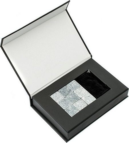 Камни для виски Белоснежка 010-CR (9 шт, серый стеатит)