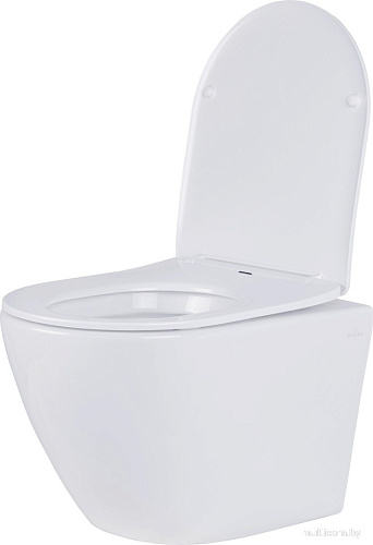 Унитаз подвесной Roxen Antares в комплекте с инсталляцией StounFix Dual Fresh 6 в 1 968049 (кнопка: брашированное золото)