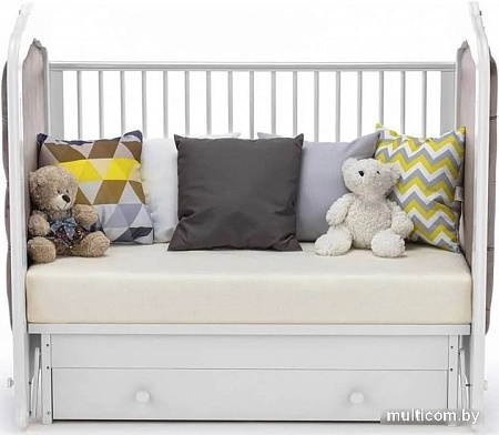 Классическая детская кроватка Nuovita Fulgore Swing (белый)