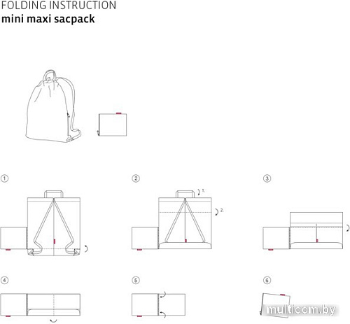 Мешок для обуви Reisenthel Mini Maxi Sacpack AU7009 (dots)