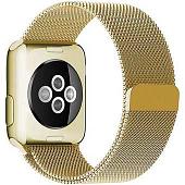 Браслет Rumi Milanese loop металлический для Apple Watch 42/44/45mm (золотистый)