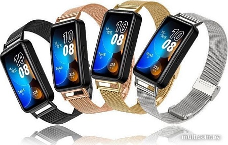 Браслет Rumi Mesh металлический для Huawei Band 8 (серебристый)