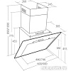 Кухонная вытяжка Akpo Plato 60 WK-9 (нержавеющая сталь/черный)