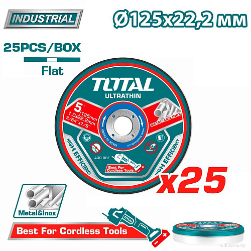 Набор отрезных дисков Total TAC21012525 (25 шт)