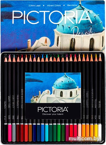 Набор цветных карандашей Pictoria Architecture CPS24A (24 шт)
