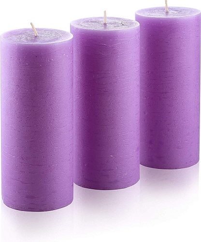 Набор свечей Мелт 150 мм (3 шт, лиловый)