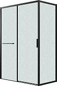 Душевой уголок Grossman Style 120x90x195 120.K33.05.1290.21.02 (черный матовый/стекло шиншилла)