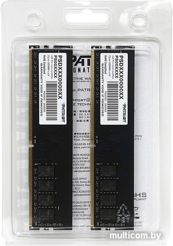 Оперативная память Patriot Signature Line 2x16GB DDR4 PC4-25600 PSD432G3200K