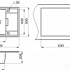 Кухонная мойка Granula 6503 (черный)