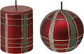 Набор свечей Tkano New Year Essential Festive classics TK24-NY_CND0008 (2 шт, красный)